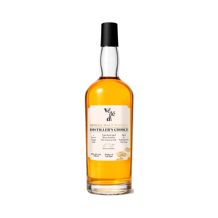 Rượu Whisky Việt Nam Ve De Di Single Malt Whisky Founder's Choice